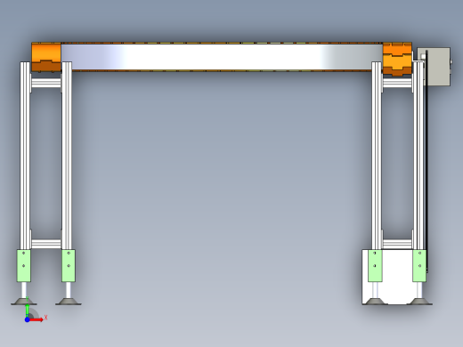 曲线U型板链输送机---x_t前视缩略图