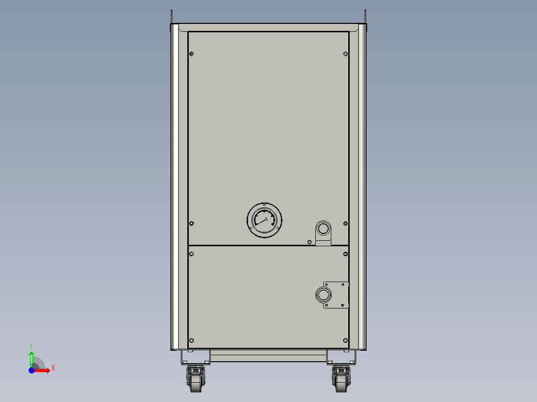 1.5P工业油冷机制冷液压站冷油机散热冷却器精密机械主轴油冷却冷水机前视图
