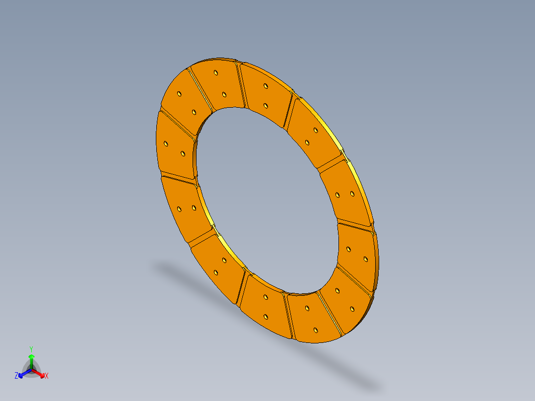 P105-汽车膜片离合器及摩擦片设计及三维UG建模