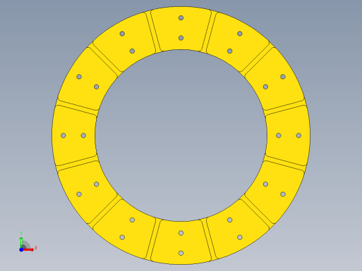 P105-汽车膜片离合器及摩擦片设计及三维UG建模前视缩略图