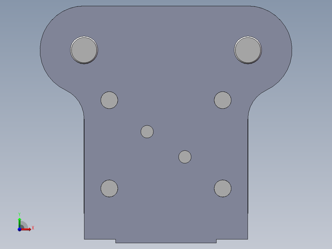 第四组落料冲孔复合模设计前视图