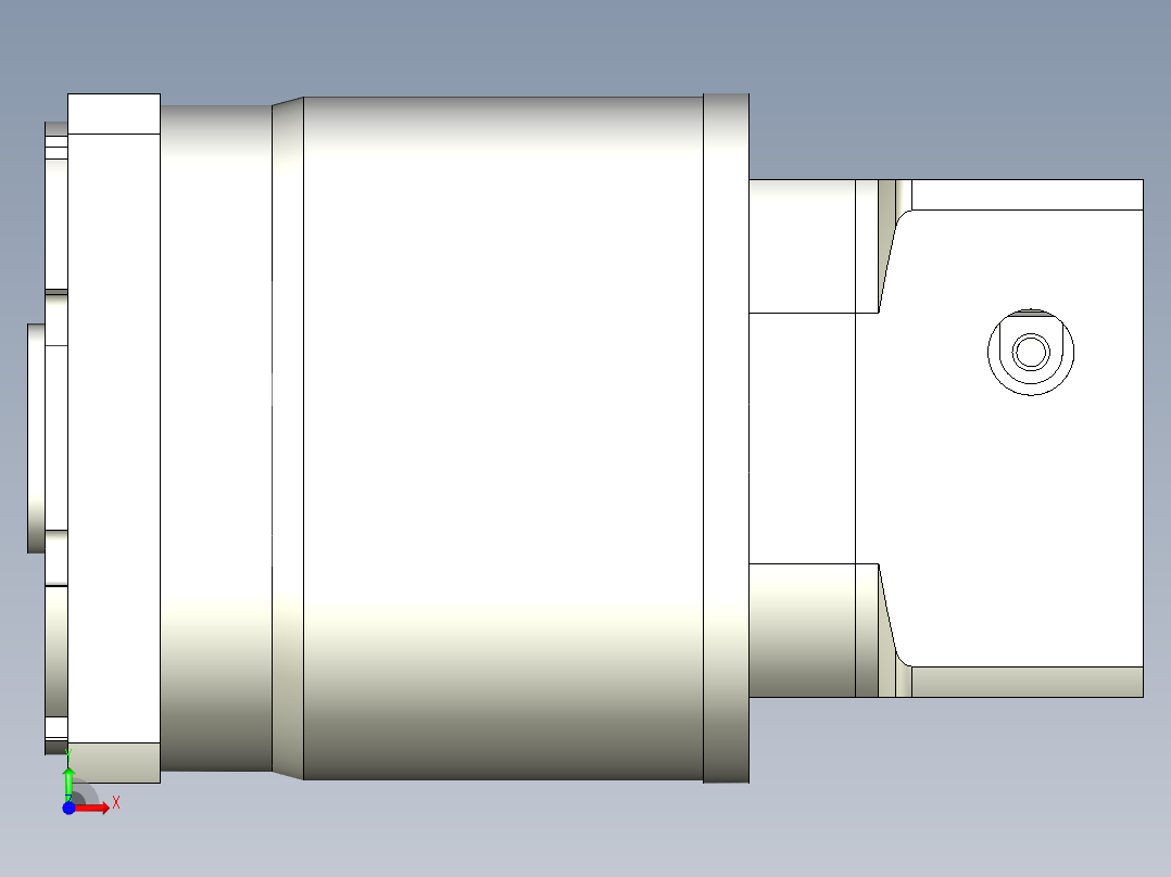直齿孔PLF120-L3-LC 19-70-90-M5前视图