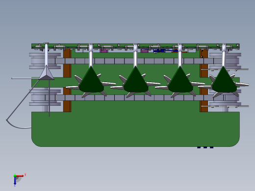 XL-小麦割晒机的设计三维SW设计素材俯视缩略图