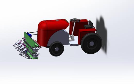 XL-小麦割晒机的设计三维SW设计素材缩略图
