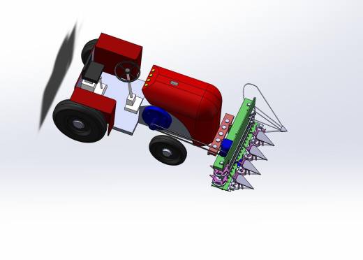 XL-小麦割晒机的设计三维SW设计素材缩略图
