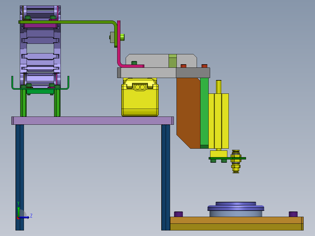拾放装置（吸附头）左视图