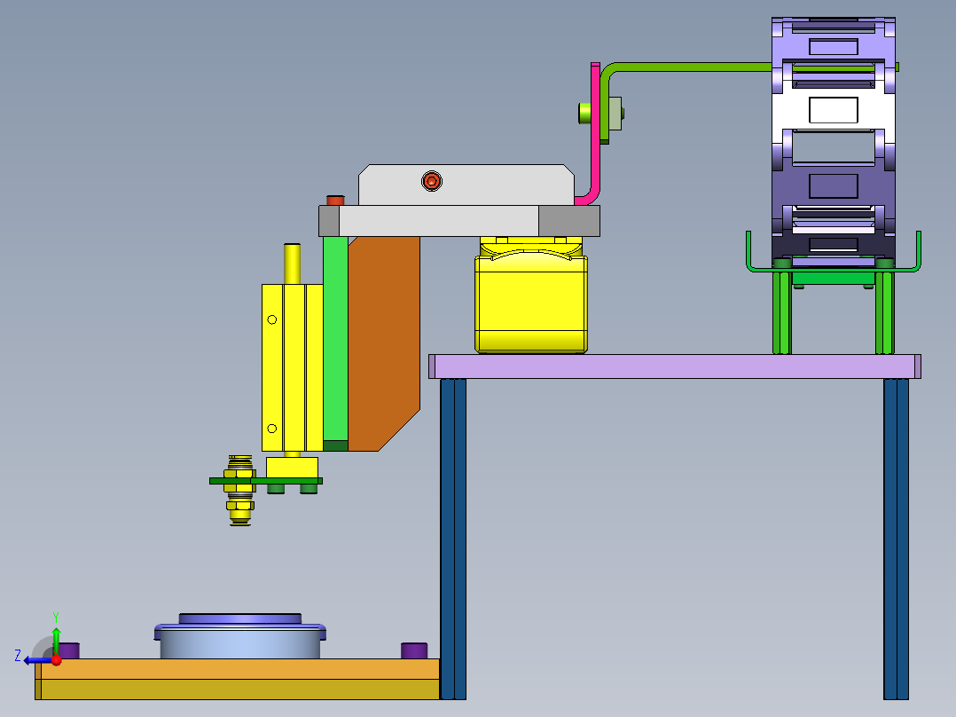拾放装置（吸附头）右视图