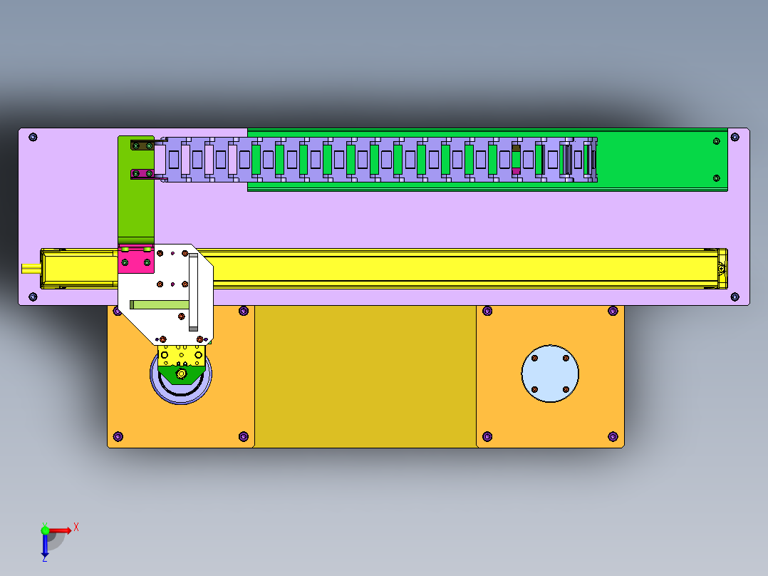 拾放装置（吸附头）俯视图
