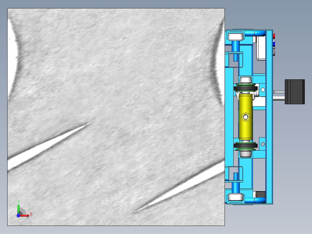 移动式提升机前视图