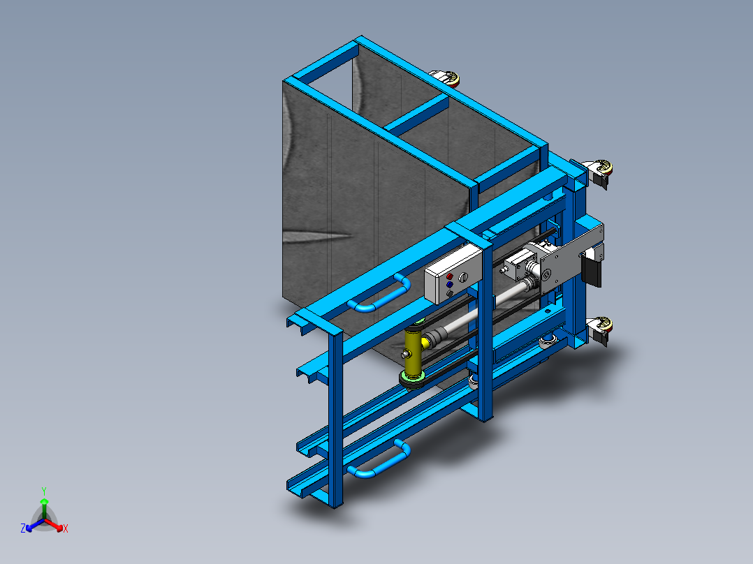 移动式提升机正等轴测图