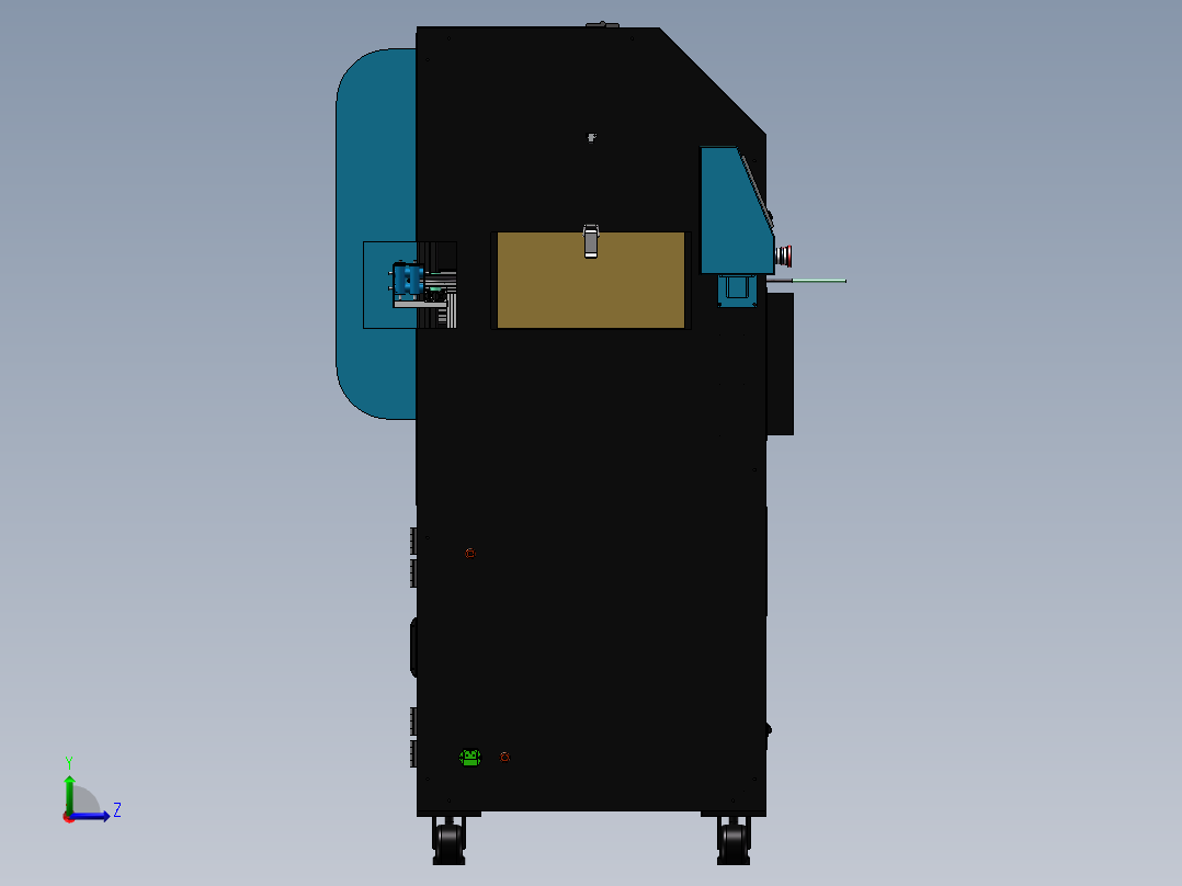 能源线刷剪设备sw18可编辑左视图