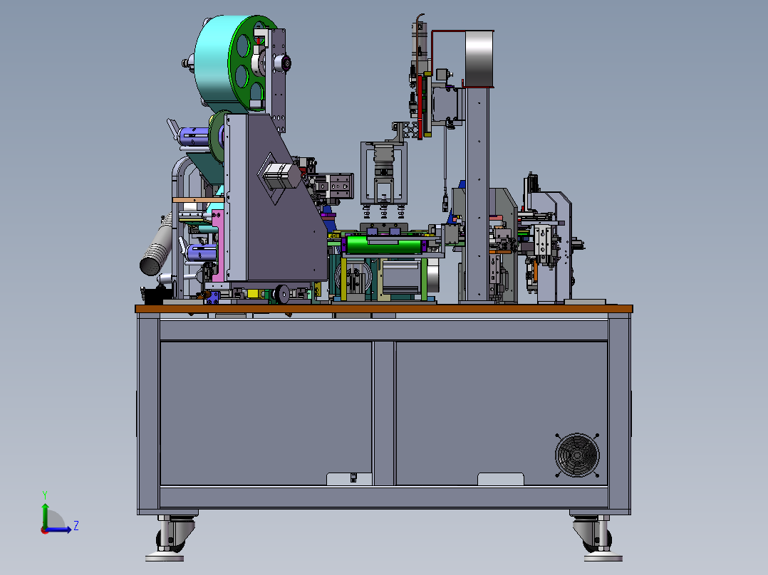 自动PCM板胶纸机sw18左视图