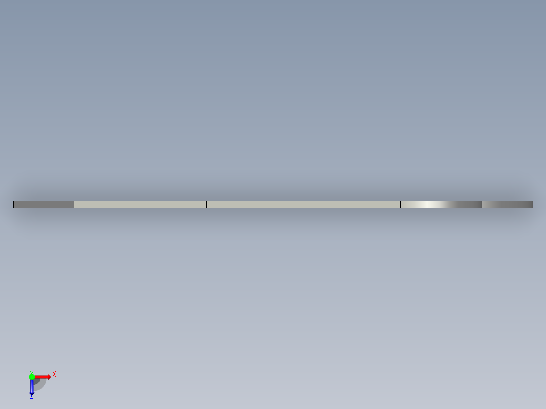 自动型材冲孔机——模块化工业设计俯视图