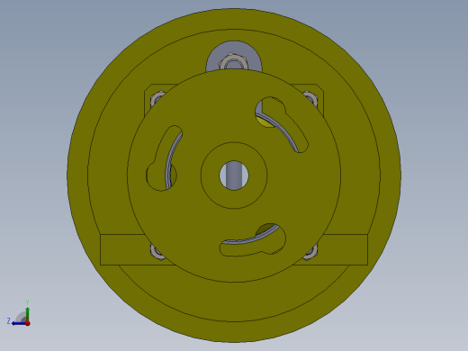 带直线运动的液压活塞组件，用于移动皮带传动系统的皮带轮右视缩略图