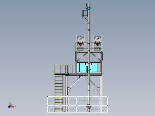 百万伏高压铁塔三维设计前视缩略图