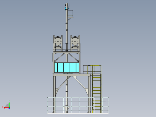 百万伏高压铁塔三维设计后视缩略图