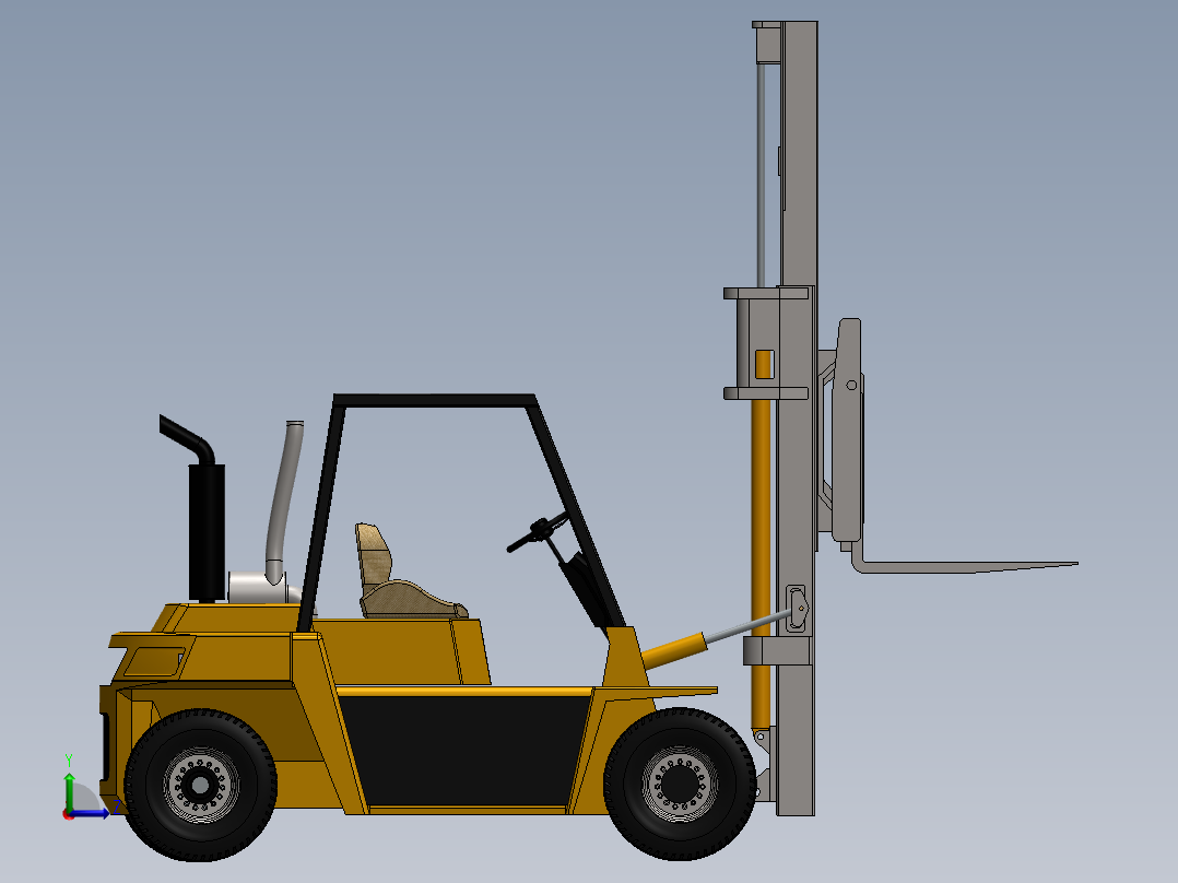 叉车、 叉车 SW igs(3)左视图