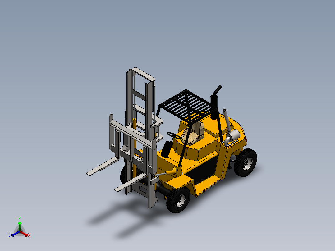 叉车、 叉车 SW igs(3)正等轴测图
