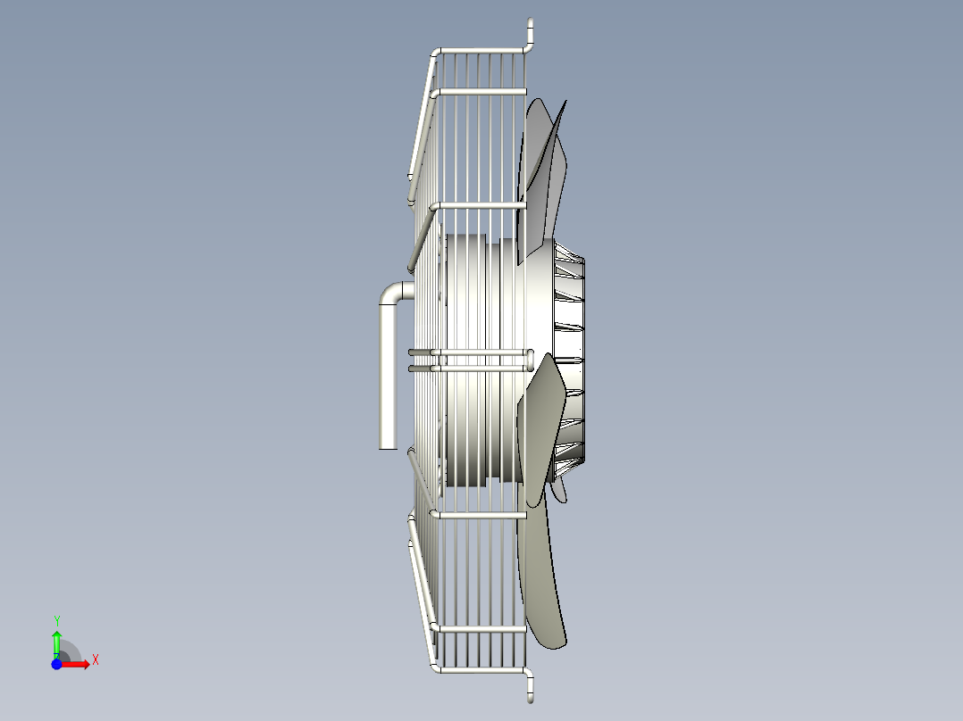 外转子轴流风机YWF4D-550前视图