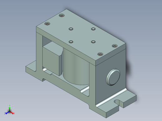 十字头活塞的钻4-M6螺纹底孔夹具设计含NX三维图