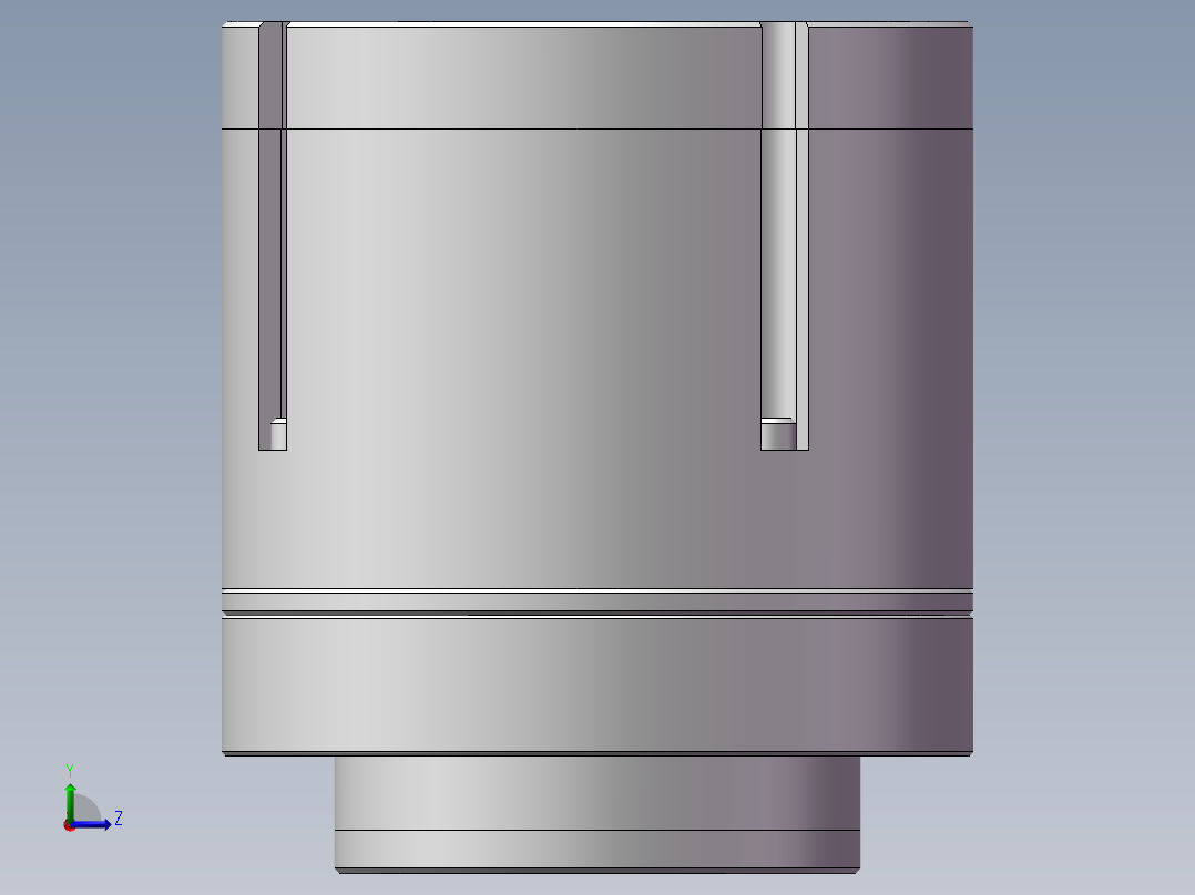 一体化关节模组三维SW源文件左视图