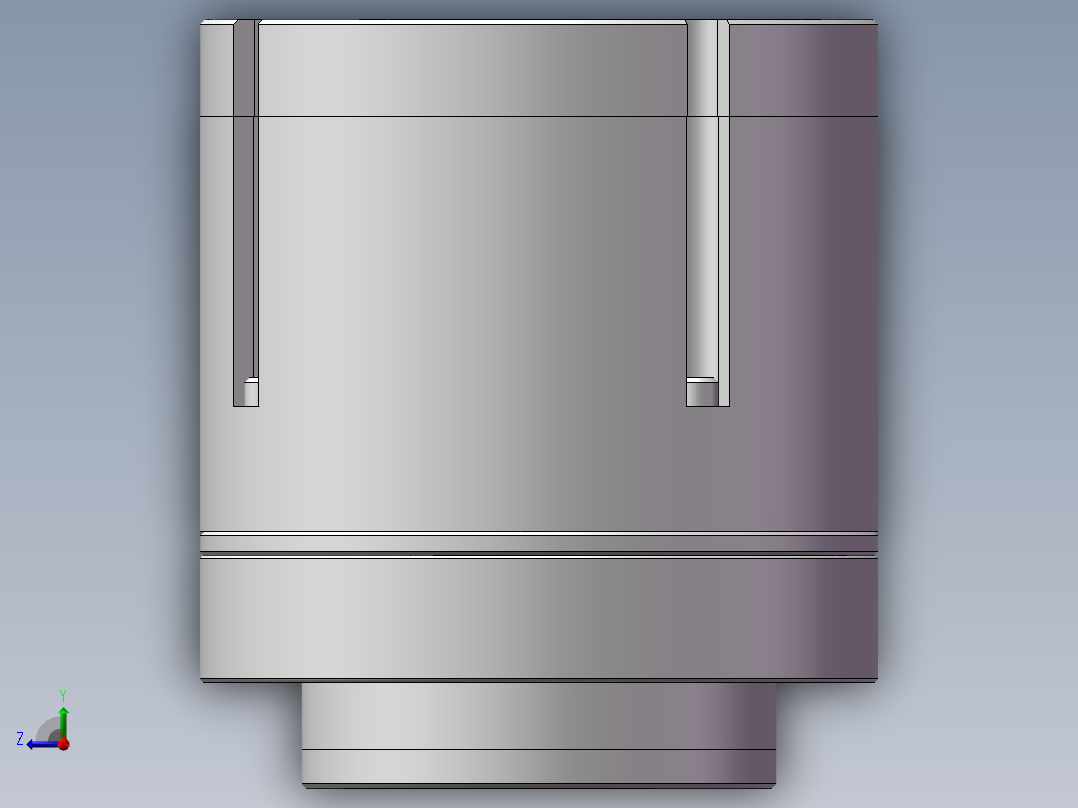 一体化关节模组三维SW源文件右视图