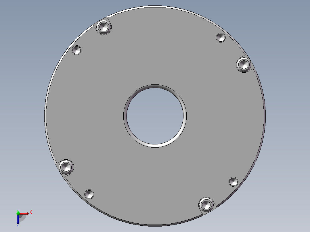 一体化关节模组三维SW源文件俯视图