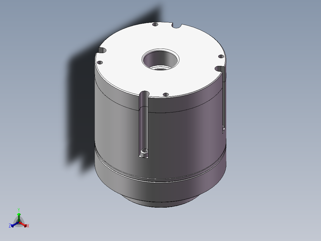 一体化关节模组三维SW源文件正等轴测图