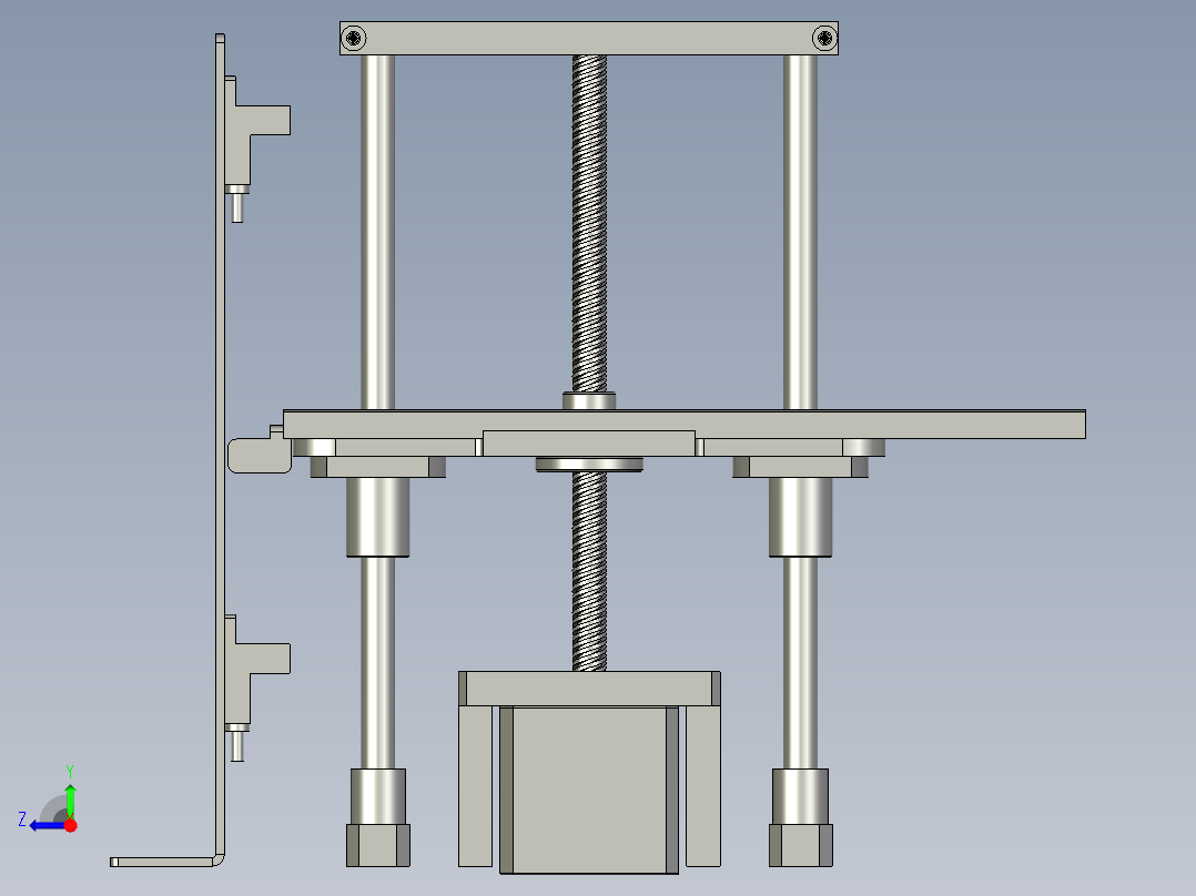 托料机构右视图