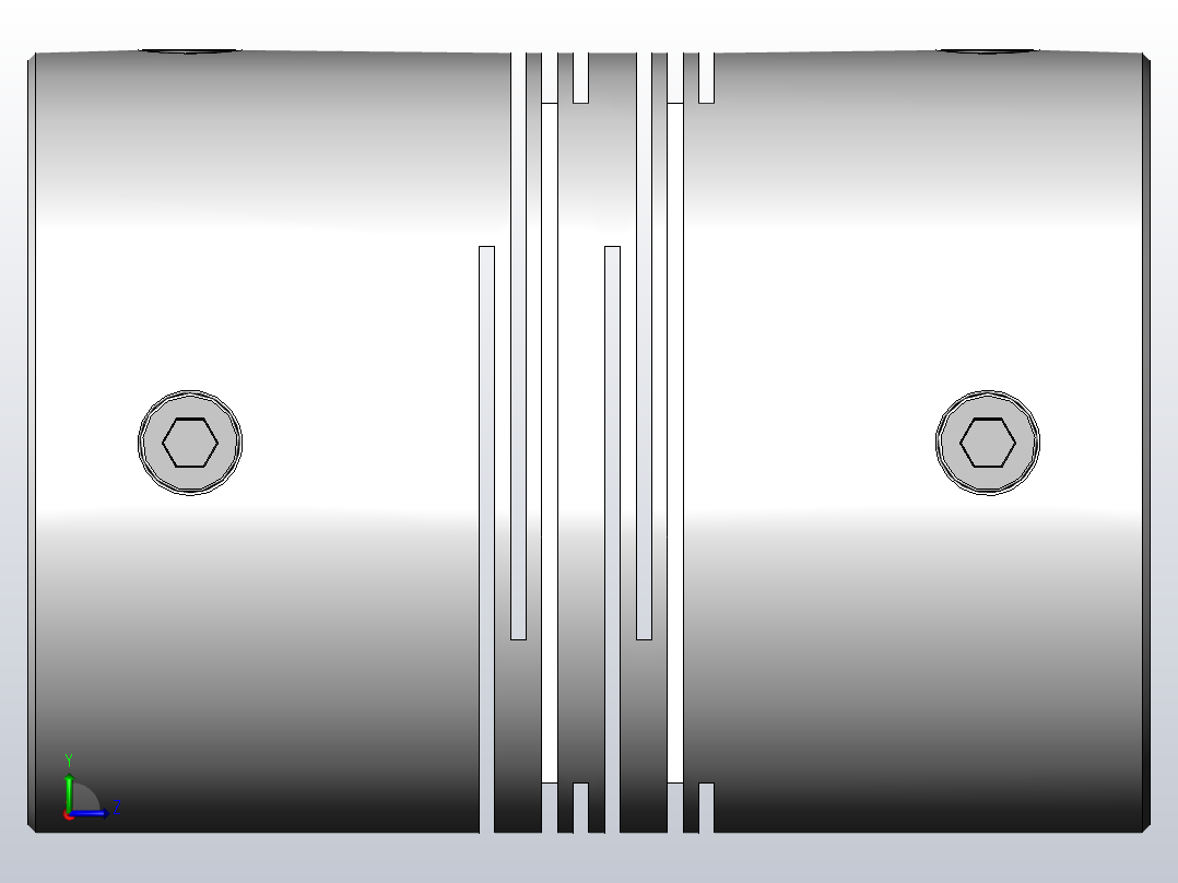 LK7系列 定位螺丝固定平行式（弹性联轴器）[LK7-63]左视图
