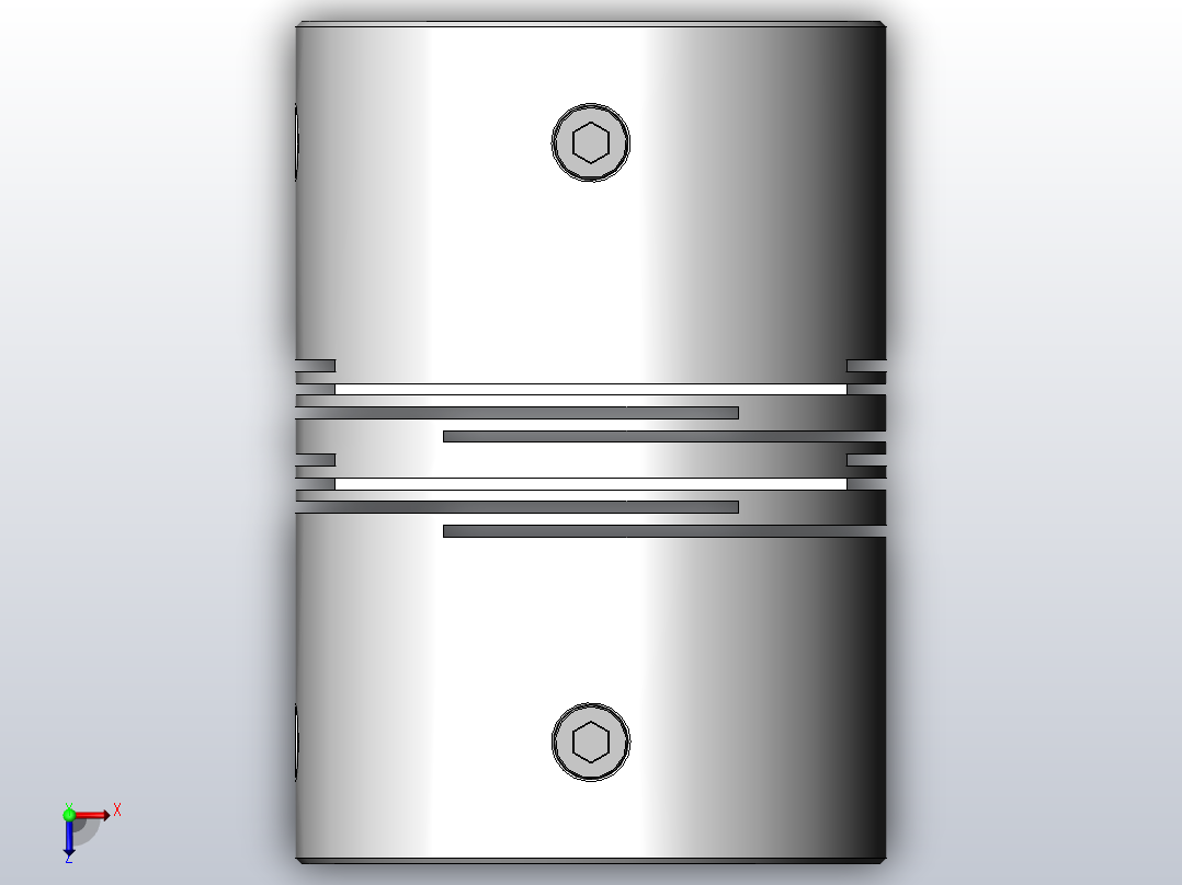 LK7系列 定位螺丝固定平行式（弹性联轴器）[LK7-63]俯视图