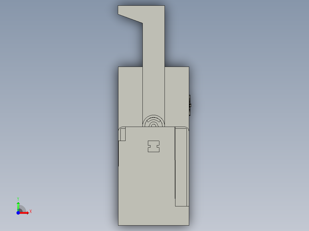 连续进出的洗瓶机前视图