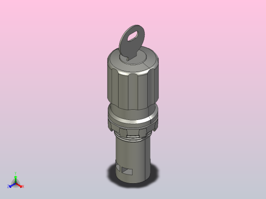 18钥匙旋钮开关3D模型
