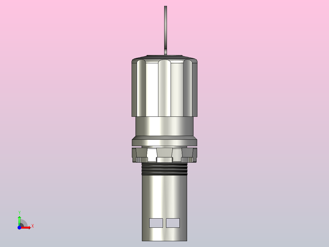 18钥匙旋钮开关3D模型前视图