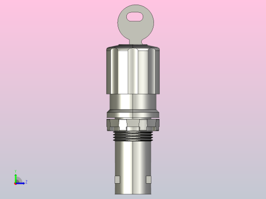 18钥匙旋钮开关3D模型左视缩略图