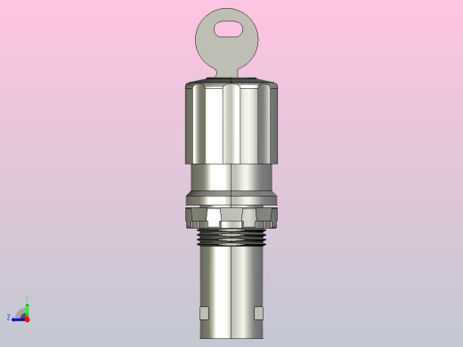 18钥匙旋钮开关3D模型右视缩略图