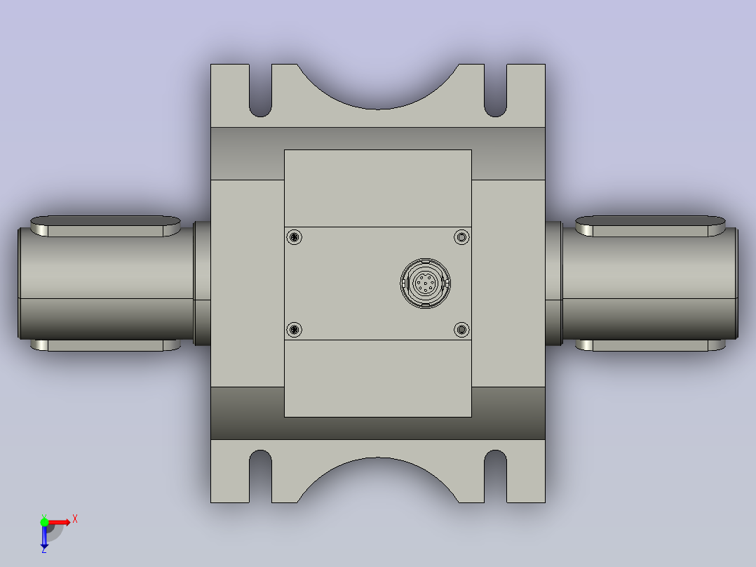 非接触式轴对轴旋转扭矩仪 1kNm 2kNm俯视图
