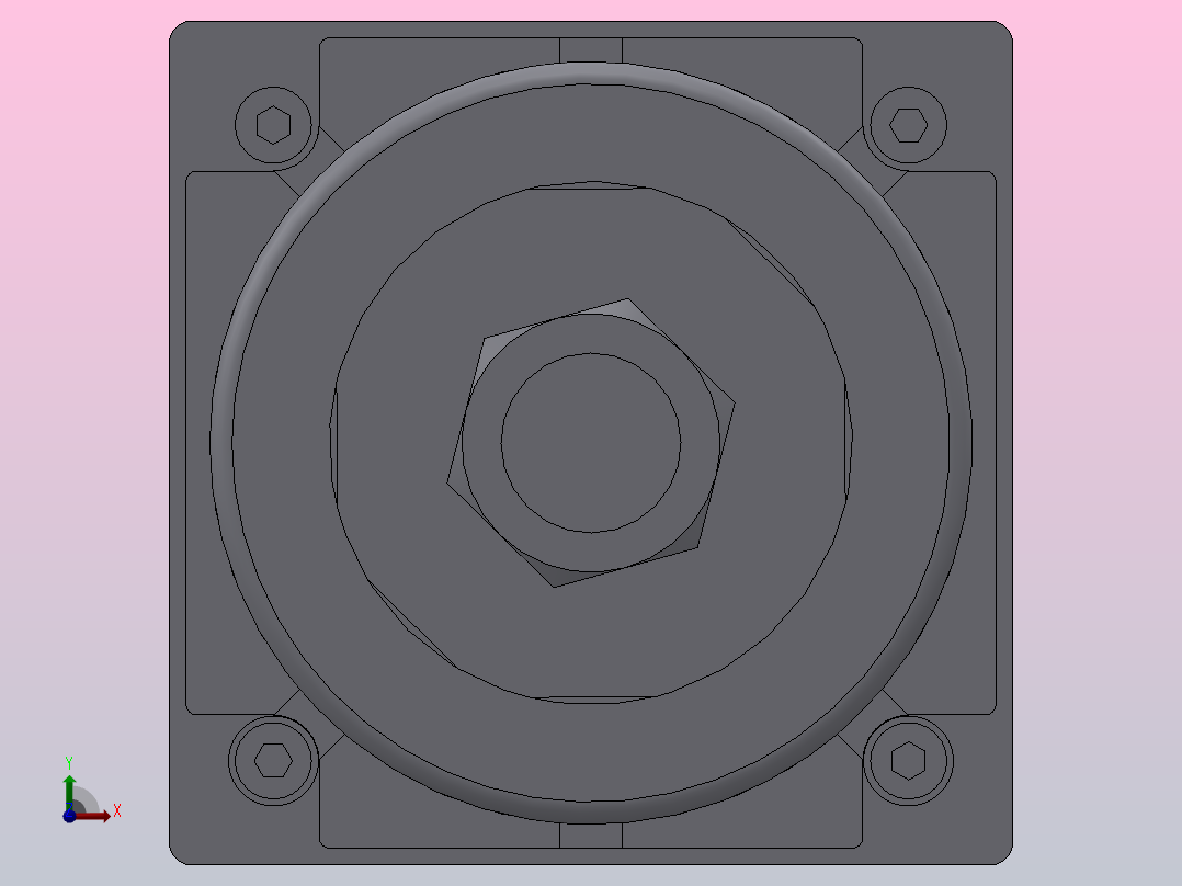 SIJ双轴复动行程可调型气缸SIJ63×175-S-CS1U1前视图