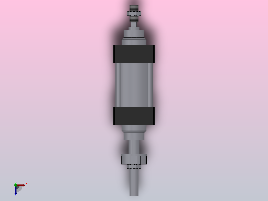 SIJ双轴复动行程可调型气缸SIJ63×175-S-CS1U1俯视图
