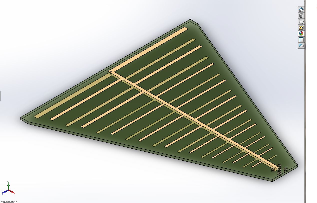 800MHz~6GHz对数Peroidic宽带微带PCB天线