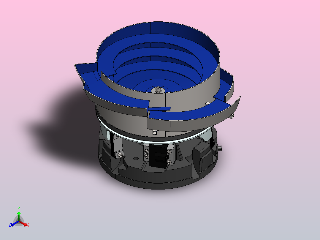 振动碗给料机51正等轴测图