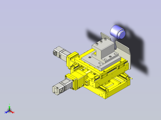 一款树脂零件的切削加工机3D模型