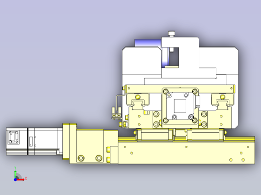 一款树脂零件的切削加工机3D模型前视缩略图