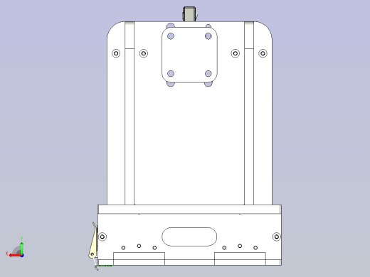 60行程快速夹下压测试治具3D模型后视缩略图