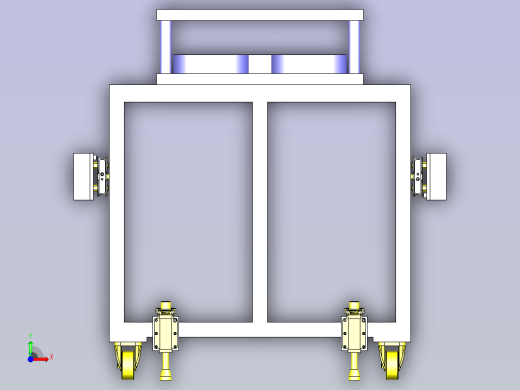 一款切换工序的台架滑动3D模型前视缩略图