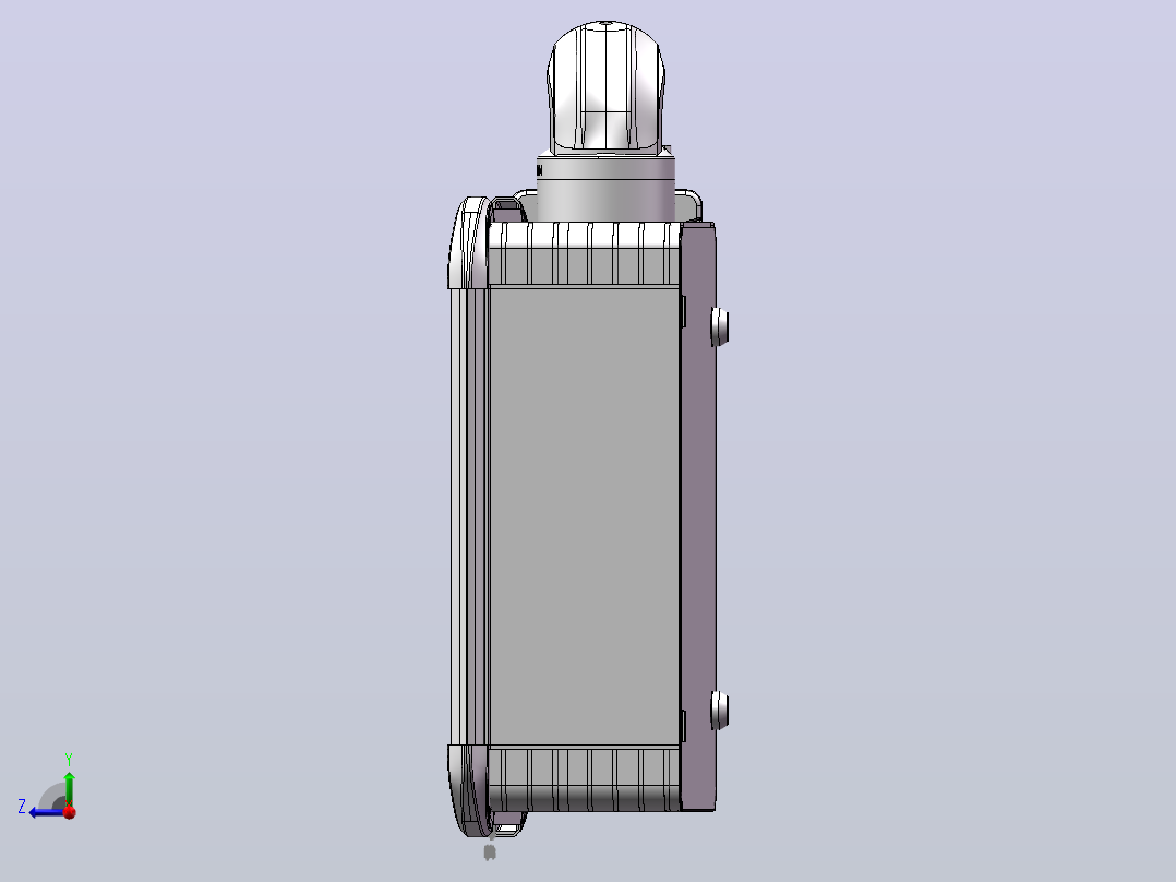 向下墙座+90度箱体连接器+控制箱.SLDASM右视图