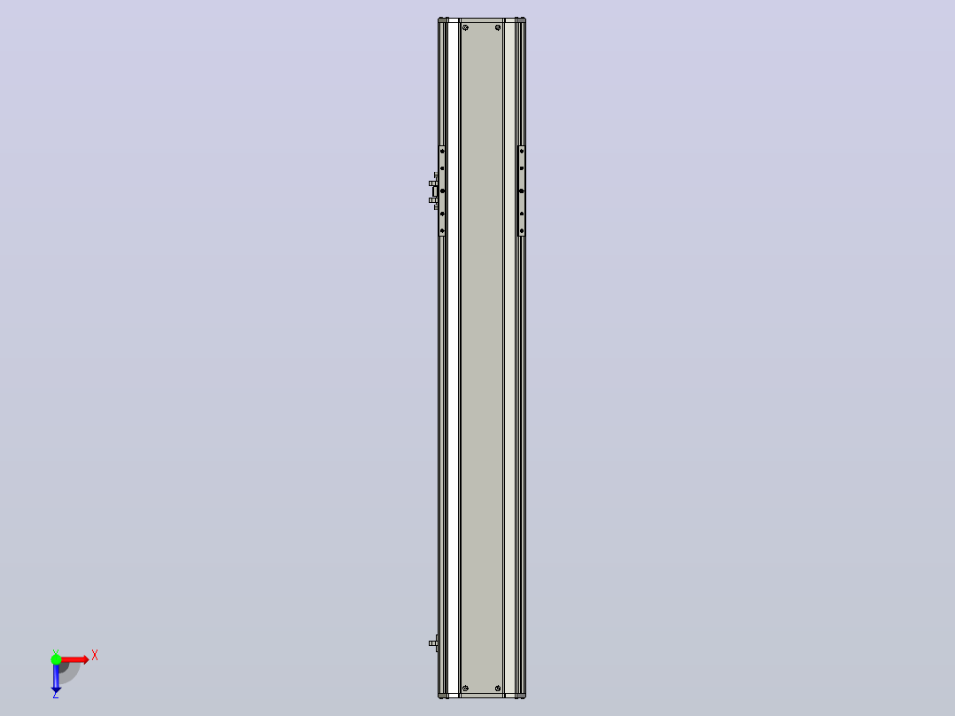 SYS14-650-M-200W滚珠花健、支撑座、滚珠丝杠、交叉导轨、直线模组.STEP俯视图