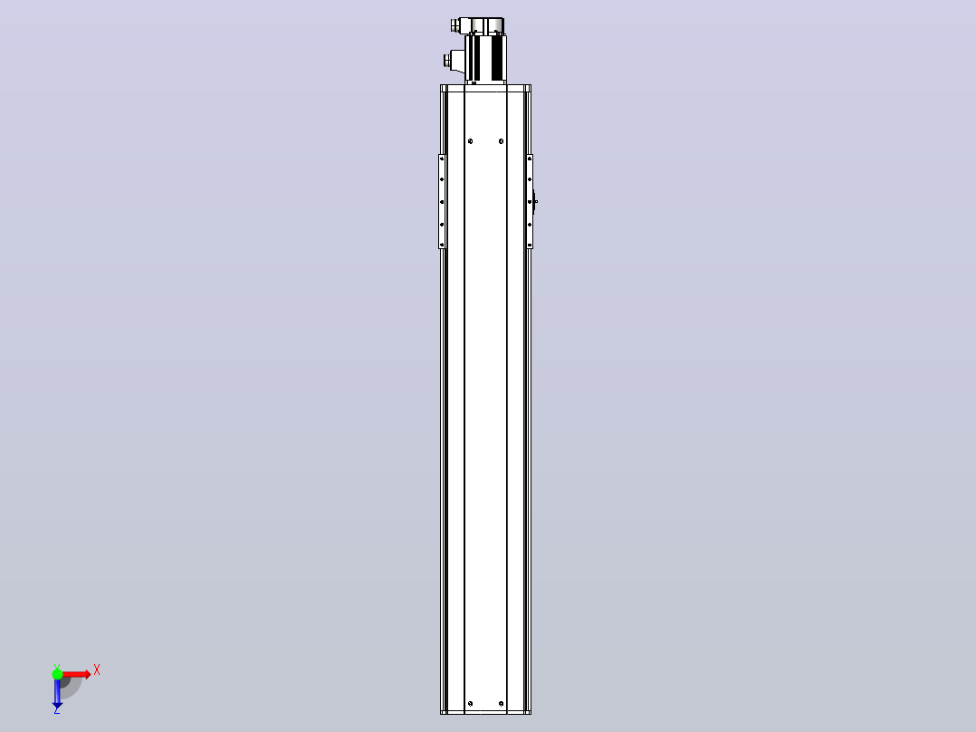 日规模组半封闭丝杆TPA-HNR-220D-3210C-L1050-M-Y-P1K-N3俯视图