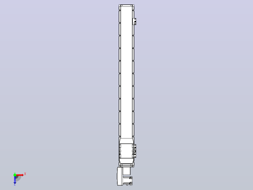 机器人皮带驱动直线轴TPA-GCB-120-P70-L1000-QL-M20-N3俯视缩略图