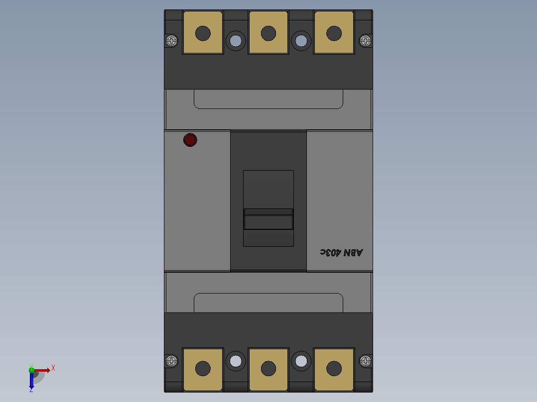 LSIS MCCB ABN400A 3P断路器俯视图